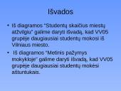 Statistikos tyrimas: VV05 grupės pažangumo lyginamoji analizė 15 puslapis