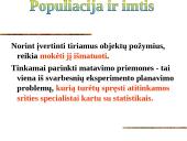 Statistinis stebėjimas: populiacija ir imtis 17 puslapis