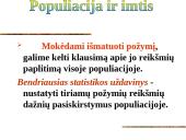 Statistinis stebėjimas: populiacija ir imtis 19 puslapis