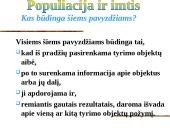 Statistinis stebėjimas: populiacija ir imtis 9 puslapis