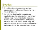 Statistinis tyrimas: mobilūs telefonai 12 puslapis