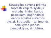 Strategijos įgyvendinimas ir kontrolė 2 puslapis