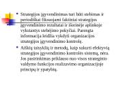 Strategijos įgyvendinimas ir kontrolė 11 puslapis