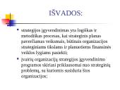 Strategijos įgyvendinimas ir kontrolė 10 puslapis
