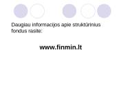 Struktūriniai fondai, jų panaudojimo galimybės 14 puslapis