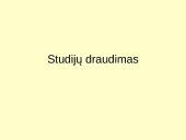 Studijų draudimas