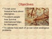 Survival International. Aborigines 3 puslapis