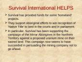 Survival International. Aborigines 6 puslapis