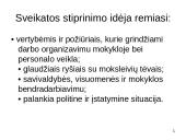 Sveikų mokyklų projektai. Stiprinančių mokyklų tinklas 15 puslapis