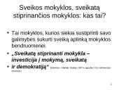 Sveikų mokyklų projektai. Stiprinančių mokyklų tinklas 9 puslapis