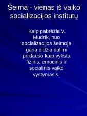 Šeima kaip socialinis institutas 5 puslapis