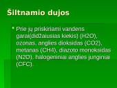 Šiltnamio efektas - dujos griaunančios gamtos pusiausvyrą 7 puslapis