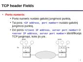 TCP protokolas 7 puslapis