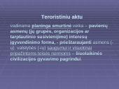 Terorizmas kaip viena iš naujų ekstremalių situacijų priežasčių 5 puslapis