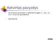 Tiesinės ir kvadratinės lygtys su parametrais 11 puslapis