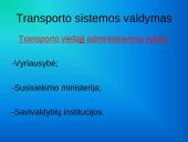 Transporto sistema ir jos funkcionavimas 15 puslapis