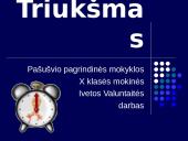 Triukšmas ir vibracijos problema