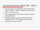 Turizmo nauda Lietuvos ekonomikai 8 puslapis