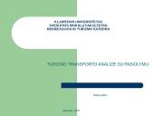 Turizmo transporto priemonių analizė su pasiūlymu