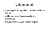 Valdymo procesas ir valdymo funkcijos 4 puslapis