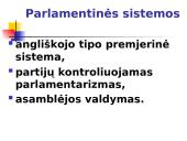 Valdymo sistemos. Institucinių modelių įtaka demokratijos stabilumui 2 puslapis