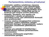 Valdymo sistemos. Institucinių modelių įtaka demokratijos stabilumui 4 puslapis