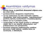 Valdymo sistemos. Institucinių modelių įtaka demokratijos stabilumui 6 puslapis