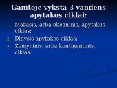 Vandens apytaka, antropogeninis poveikis ir gamtinių išteklių panaudojimas 8 puslapis