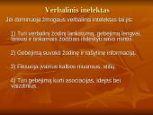 Verbalinis intelektas, diagnostika 11 puslapis