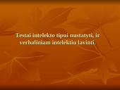 Verbalinis intelektas, diagnostika 19 puslapis