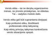 Verslininko profesinė etika ir etinis kodeksas 2 puslapis