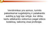 Verslininko profesinė etika ir etinis kodeksas 4 puslapis