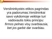 Verslininko profesinė etika ir etinis kodeksas 10 puslapis