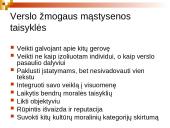 Verslo etika užsienio ir Lietuvos autorių darbuose 5 puslapis