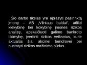 Verslo rizika ir jos mažinimo būdai: AB "Vilniaus baldai" 2 puslapis
