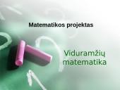 Viduramžių matematika