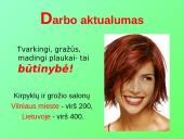 Vilniaus miesto kirpyklų ir kitų grožio salonų paslaugų rinka: jos patrauklumo ir galimų pavojų analizė 2 puslapis