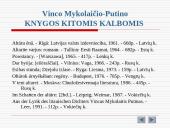 Vinco Mykolaičio-Putino biografija, nuopelnai bei kūryba 19 puslapis