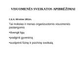 Visuomenės sveikatos samprata, koncepcijos ir jų raida pasaulyje ir Lietuvoje 2 puslapis