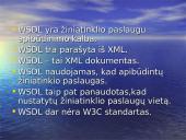 WSDL (Web Servises Description Language) kalba 3 puslapis