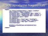 WSDL (Web Servises Description Language) kalba 9 puslapis