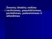 Žmonių išteklių veiklos vertinimas