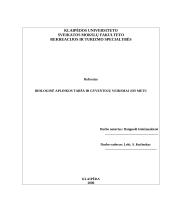 Biologinė aplinkos tarša ir gyventojų veiksmai jos metu