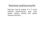Dvimatis skirstinys. Tiesinė koreliacija ir tiesinė regresija 2 puslapis