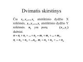 Dvimatis skirstinys. Tiesinė koreliacija ir tiesinė regresija 4 puslapis