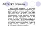 Antivirusinės programos 9 puslapis