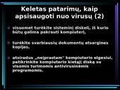 Antivirusinės programos. Bendrosios informacijos apsaugos priemonės 15 puslapis