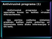 Antivirusinės programos. Bendrosios informacijos apsaugos priemonės 7 puslapis