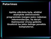 Antivirusinės programos. Bendrosios informacijos apsaugos priemonės 10 puslapis