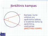 Apskritimas ir skritulys, jų charakteristikos 12 puslapis